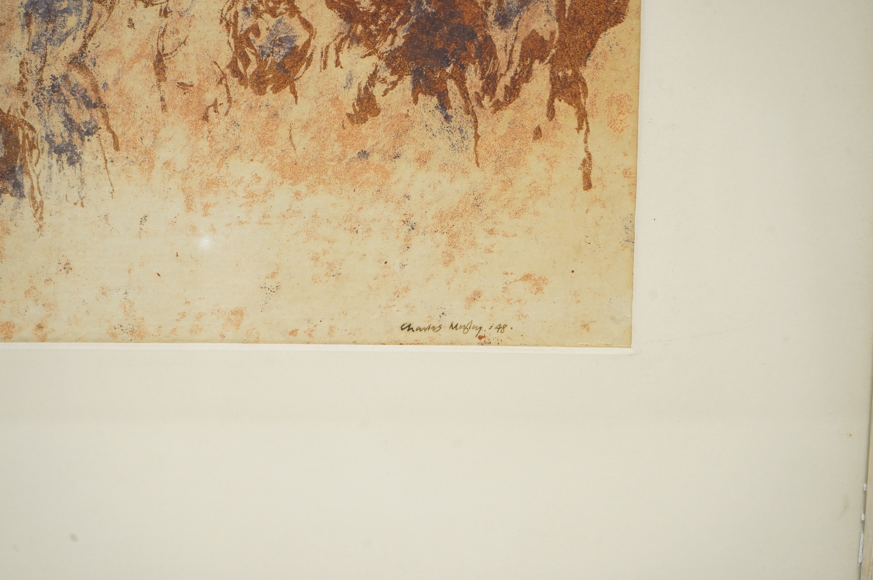 Charles Mozley (1915-1991), ‘The Wedding of HRH Princess Elizabeth’, signed and dated ‘48 in ink, lithograph, 24 x 37cm